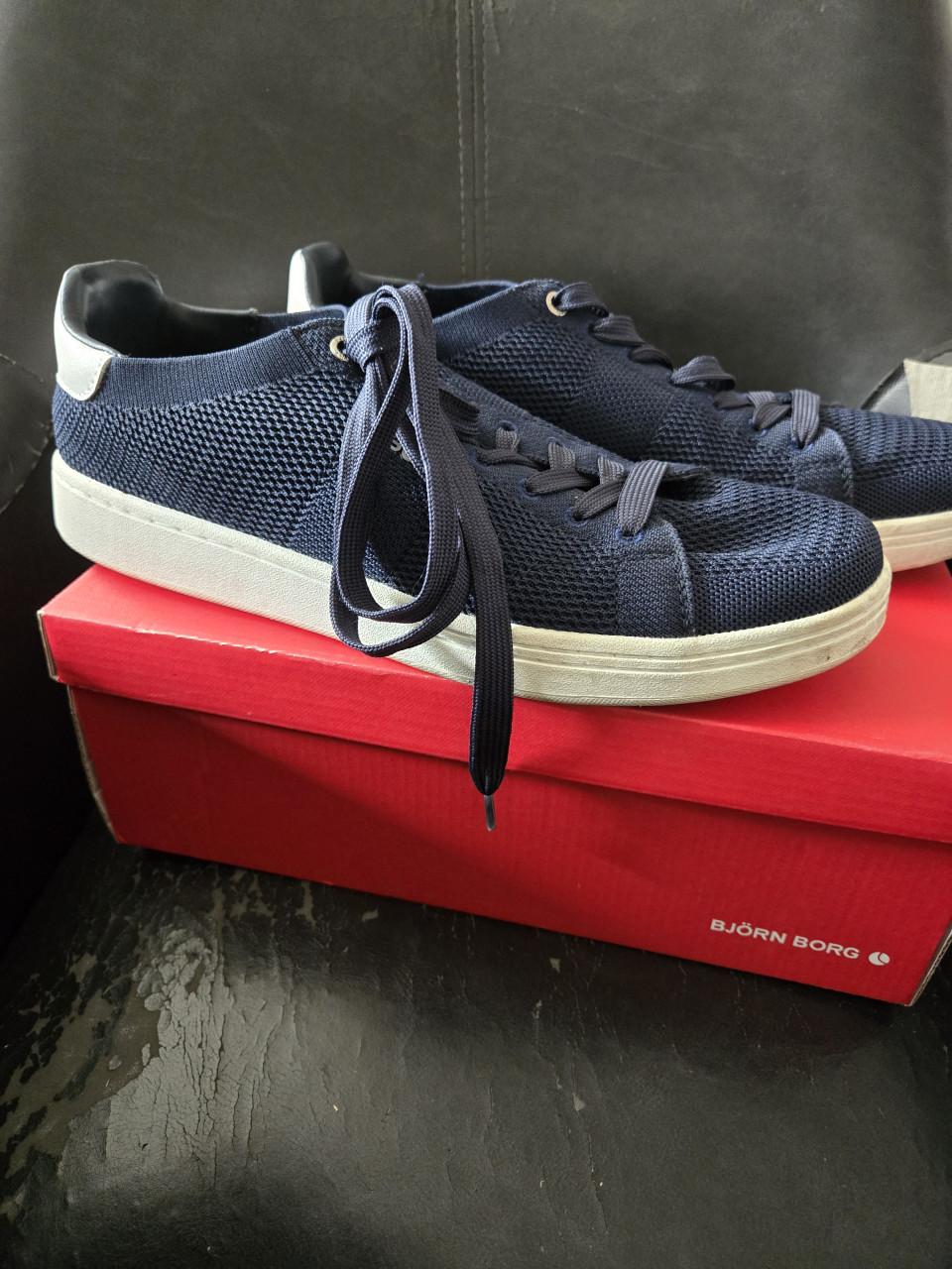 Blauwe heren sneakers van Bjorn Borg. Maat 46.