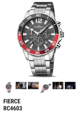 Gloednieuw herenhorloge ROTORCRAFT RC 4603