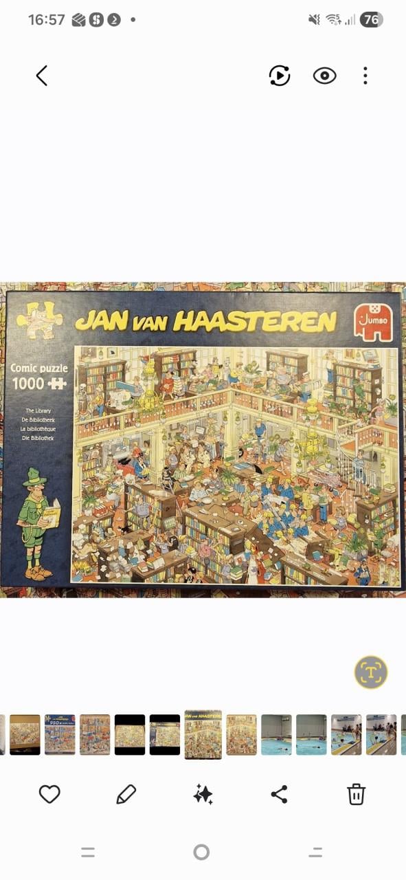 Puzzel Jan van Haasteren 1000st De Bibliotheek
