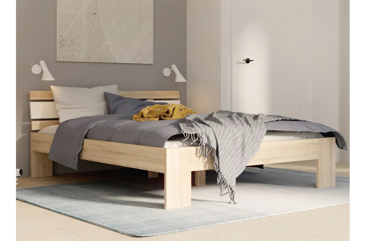 Bed 120 of 140 x 200 cm met bodem en comfort matras