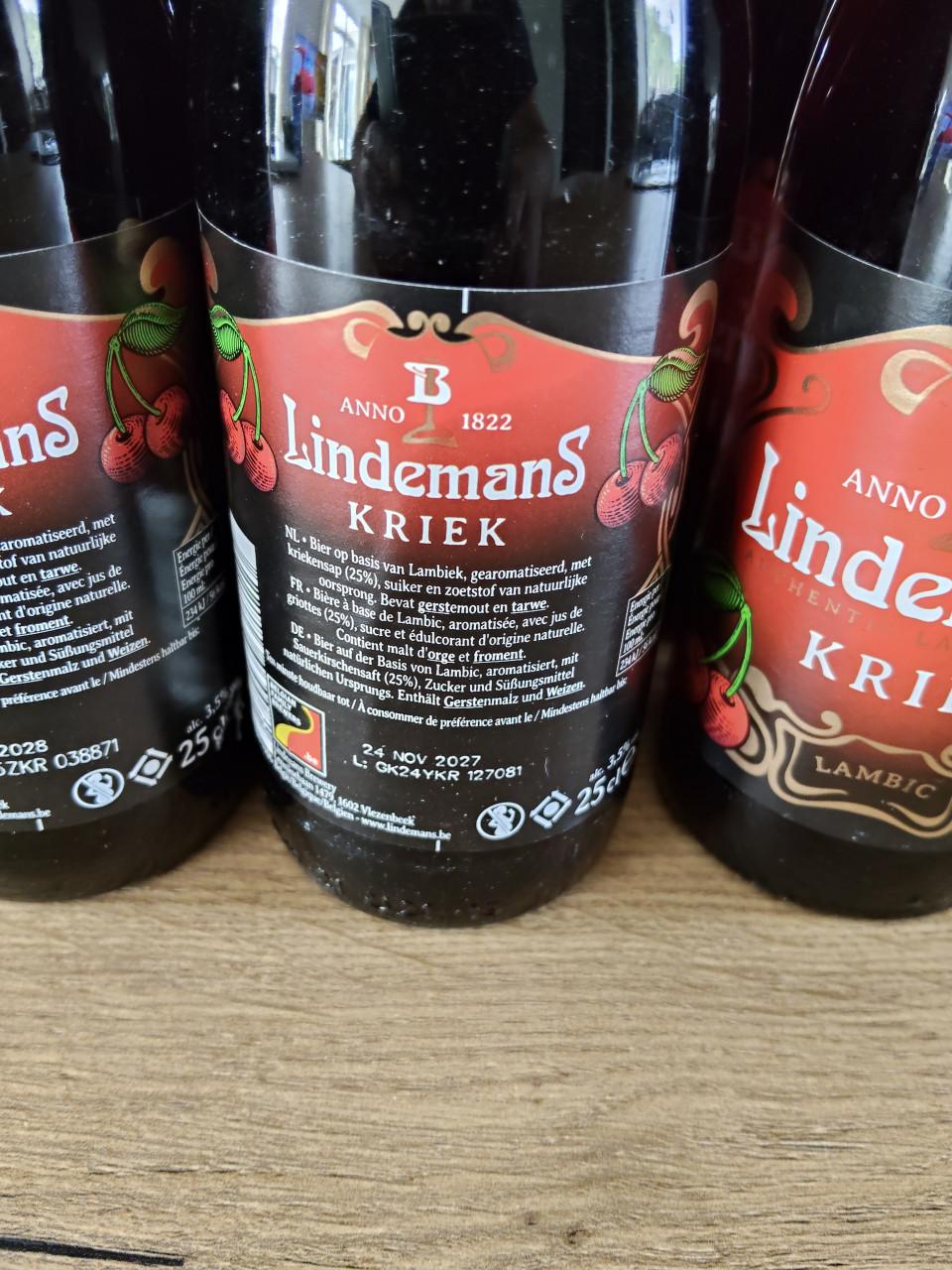 4-packs Lindemans Kriek Lambic speciaalbier