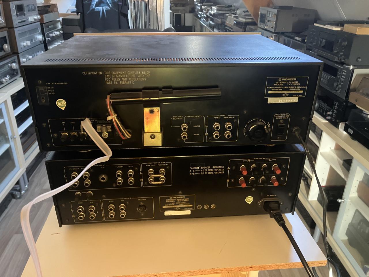 Pioneer SA-7500 en TX-7500 vintage top set geserviced inclusief garantie
