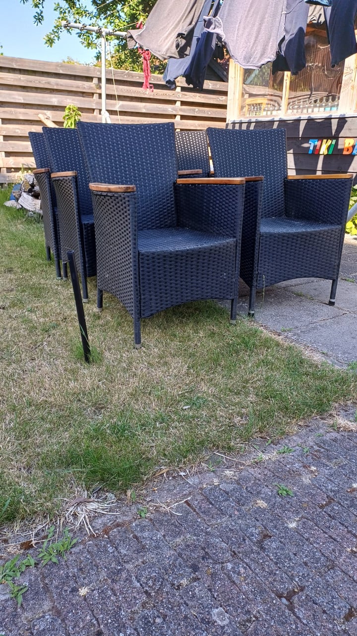 4 tuinstoelen