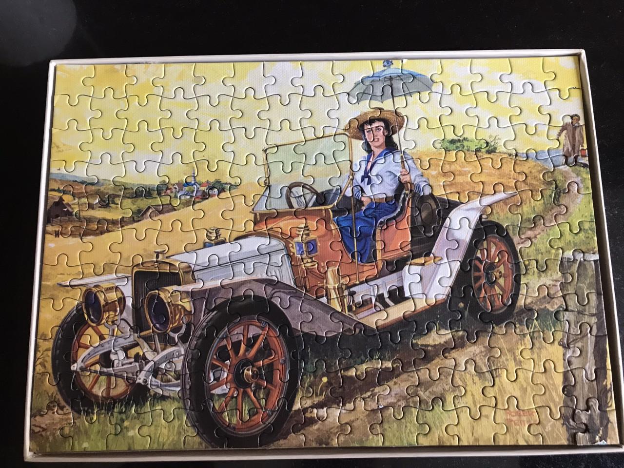 2x vintage legpuzzel 160 stukjes Jumbo Jigsaw