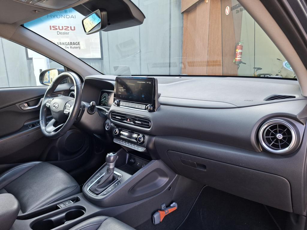 Hyundai Kona 1.6 gdi hev premium | lederen bekleding | stoel/stuur verwarmi