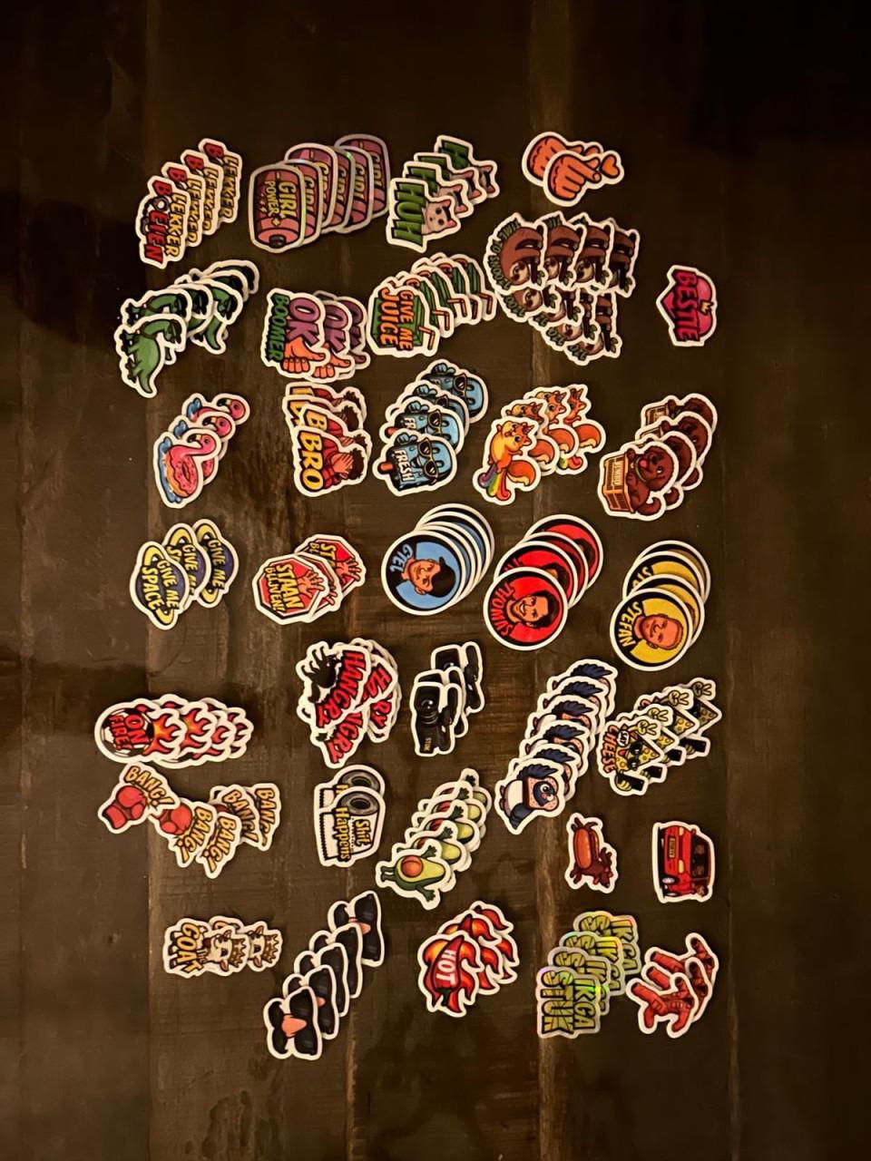 Jumbo stickers stuk tv