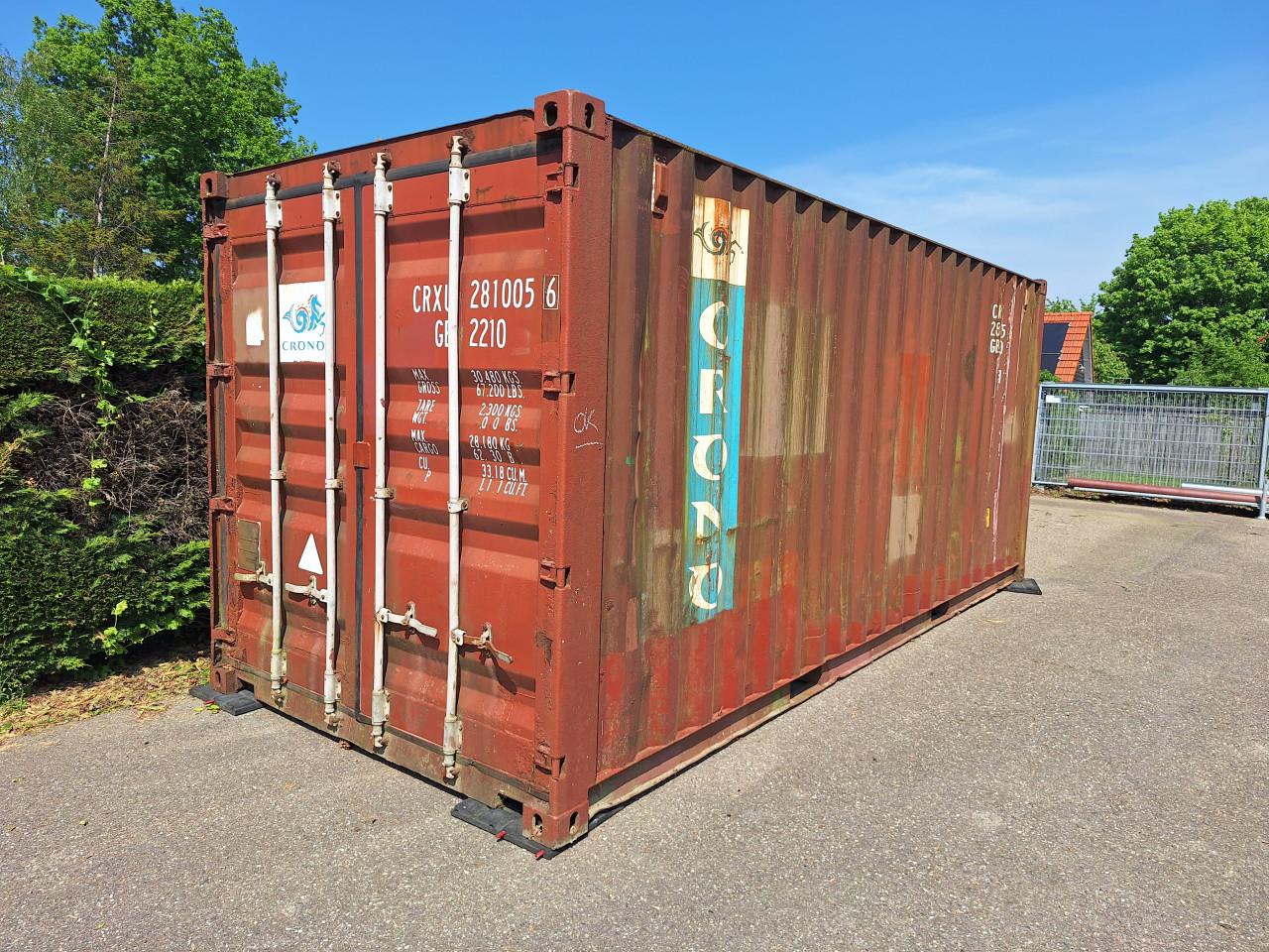Container 20ft, zeecontainer, opslagcontainer, opslagruimte