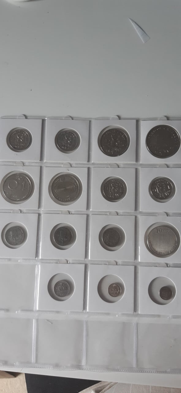 15 zilveren munten