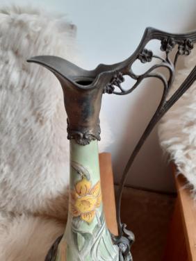 Originele antieke Jugendstil vaas/kan