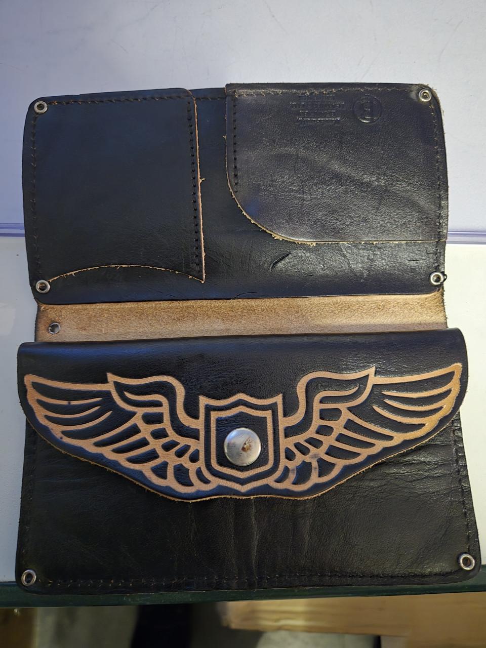 Biker Portemonnee Leer Adelaar