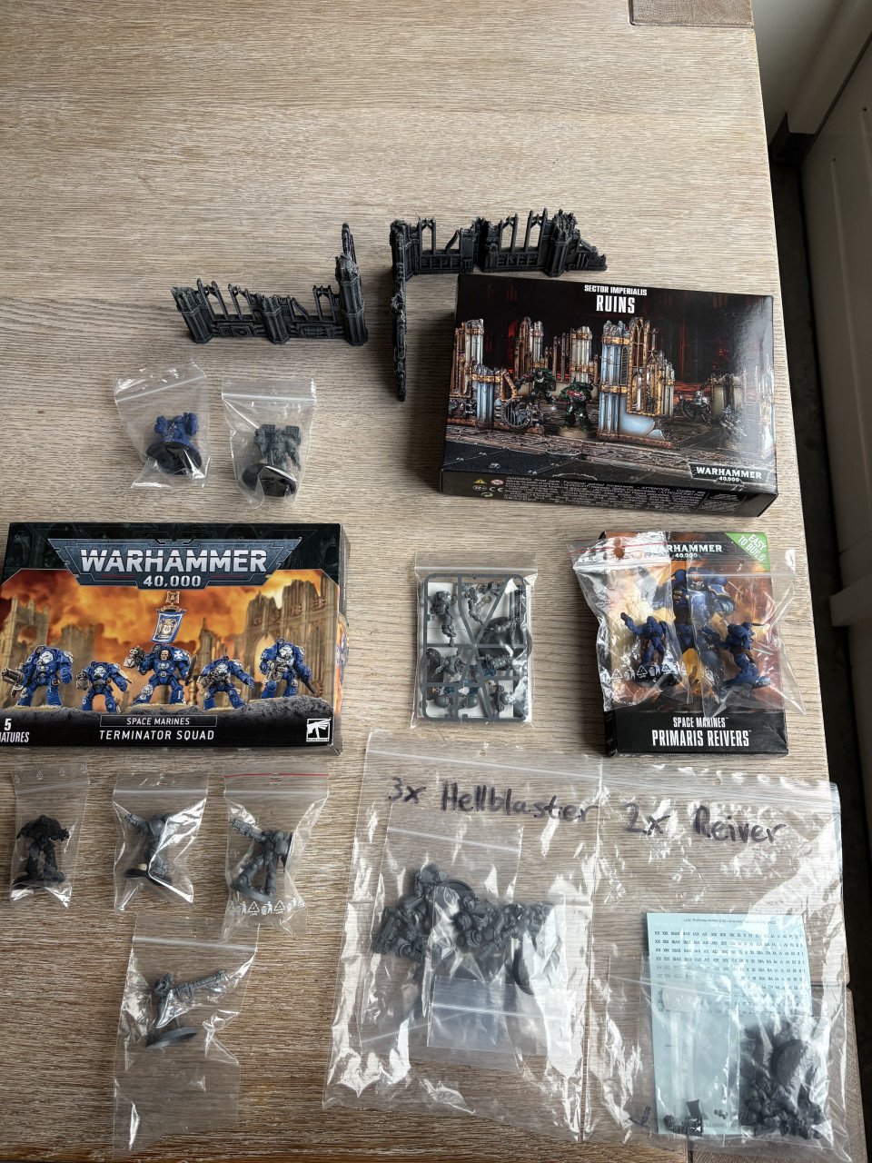 Warhammer 40.000 (40k) verzameling - grotendeels ongeschilderd