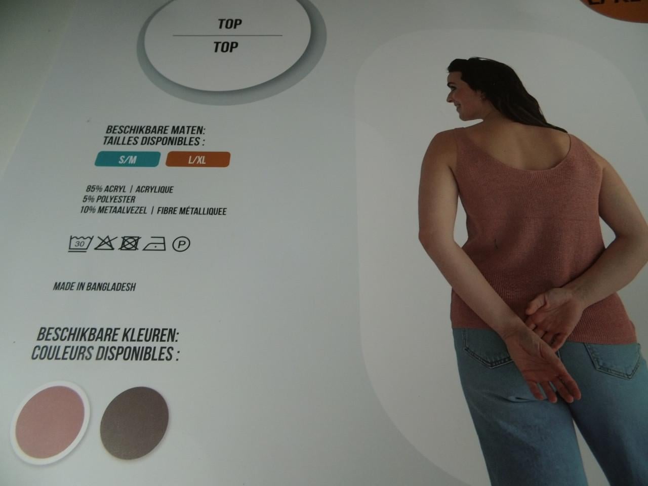Top maal L-XL.