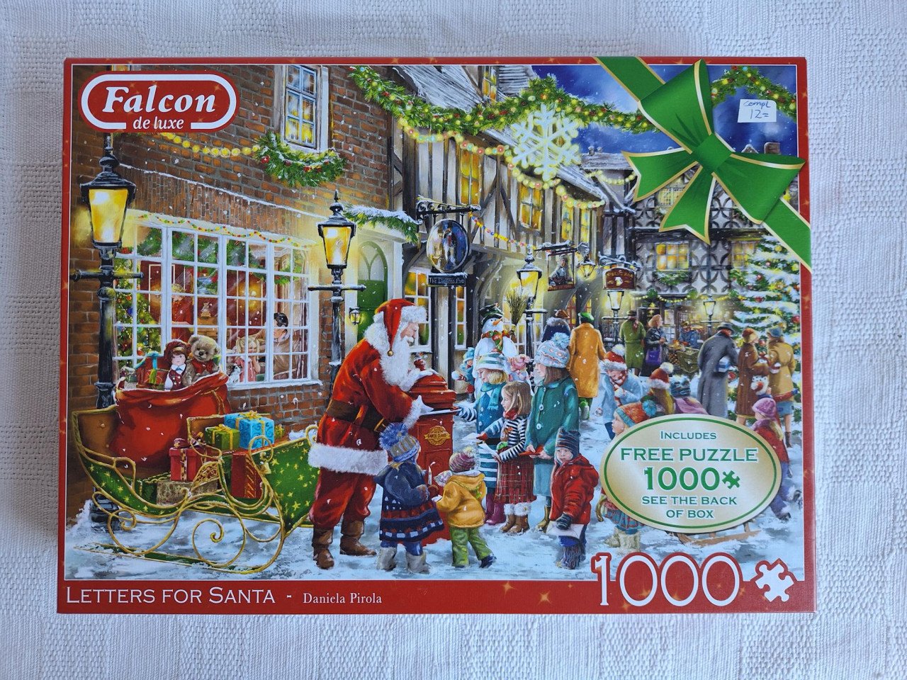 Falcon de Luxe kerstpuzzel 2x 1000 stukjes