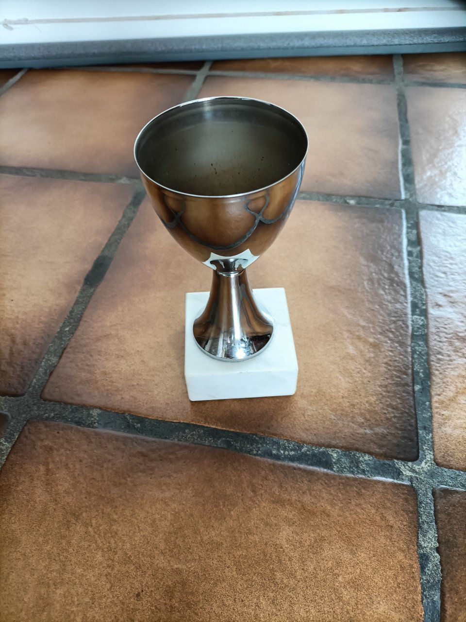 Prijs beker, zonder tekst, dus voor van alles nog mogelijk om uit te geven.
