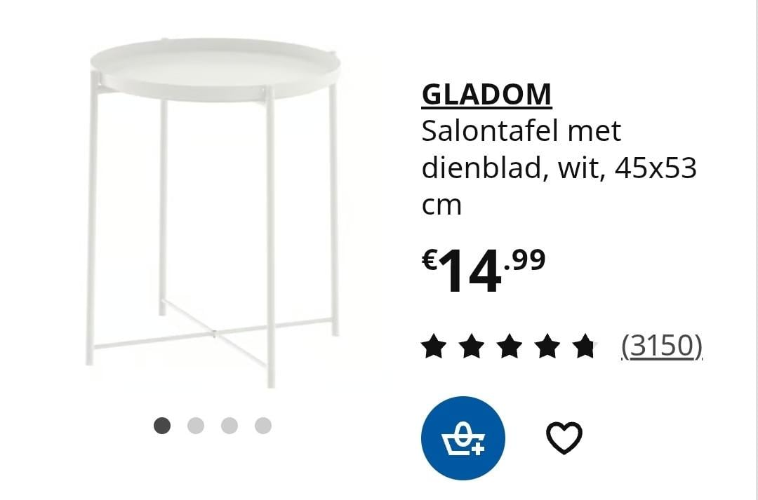 Ikea tafeltje