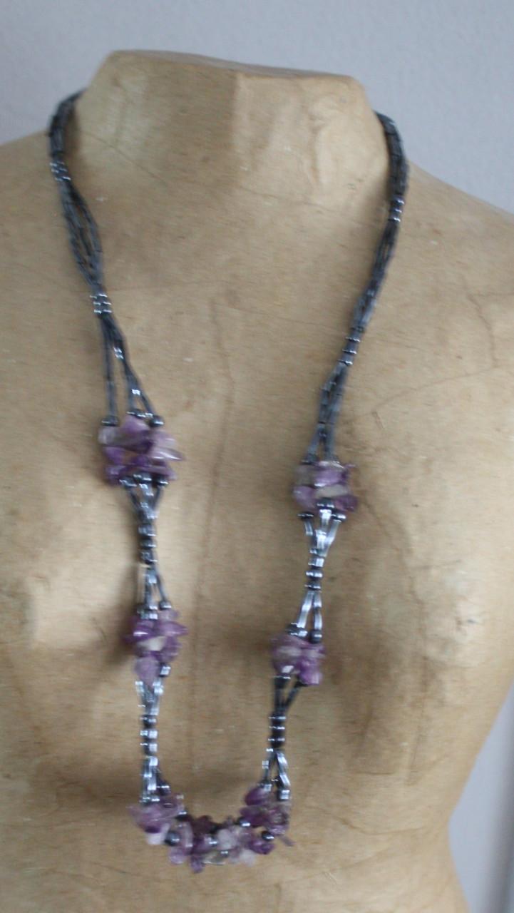 Paars tinten ketting