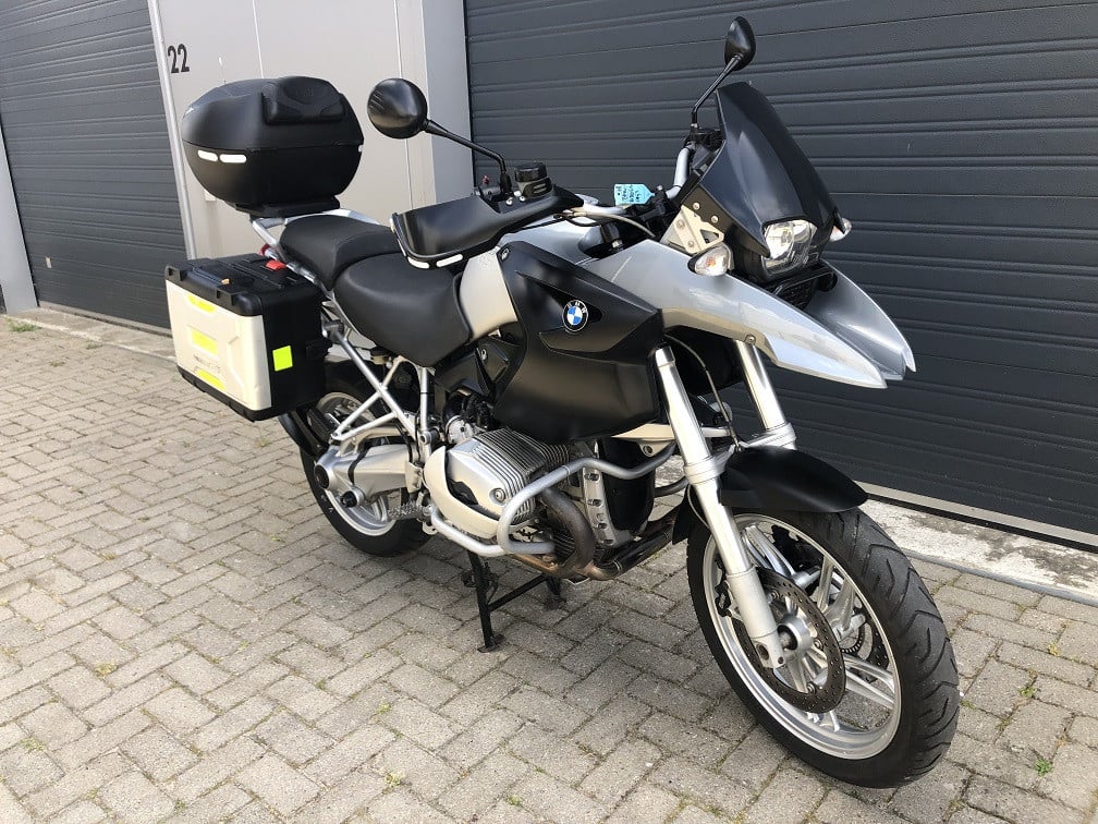 BMW R1200GS ABS uit 2008 met 74 dkm, kofferset, valbeugel, rijklaar €5450,-