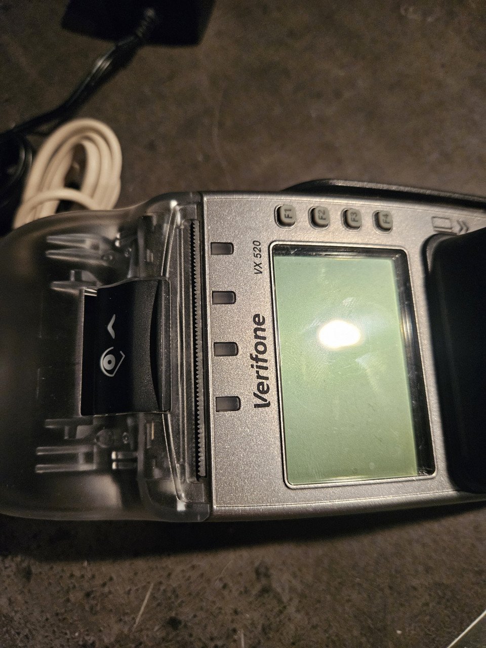Werkende Verifone VX 520 een veelgebruikte betaalautomaat