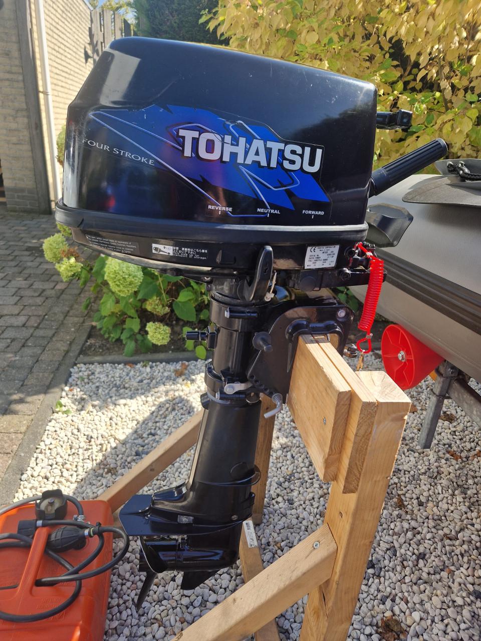 Tohatsu 5 pk 4-takt kortstaart met kunststof tank