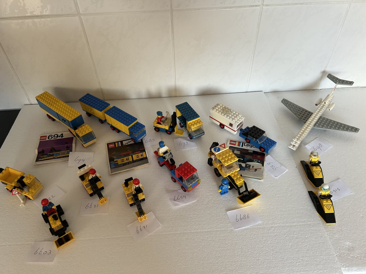 Oude Lego modellen. (13 totaal)