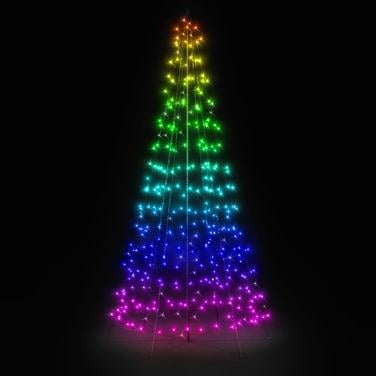 Twinkly kerstboom op paal · RGBW · 2 meter · 300 lampjes · Wifi / Bluetooth