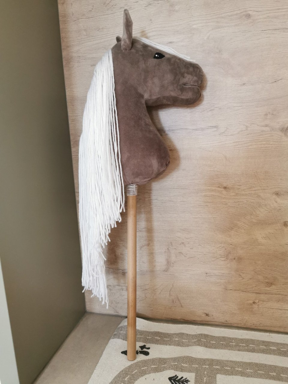 Hobbyhorse grijs met roze halster