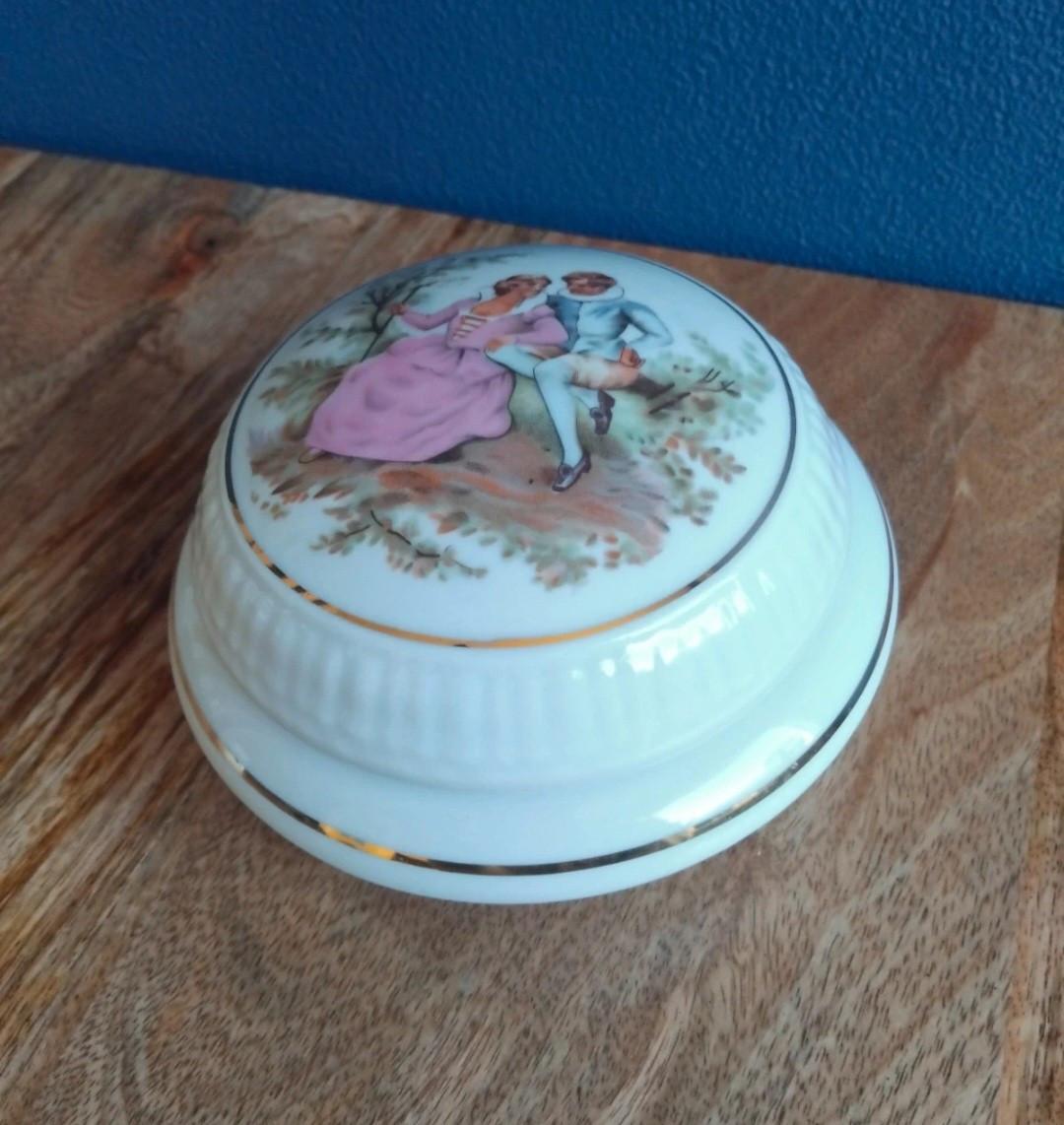 Vintage Porselein Deksel-schaaltje