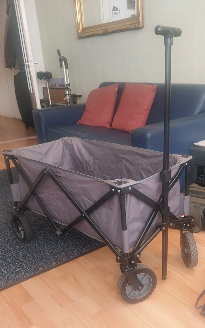 TE KOOP: OPVOUWBARE BOLDERKAR (z.g.a.n) 50 euro
