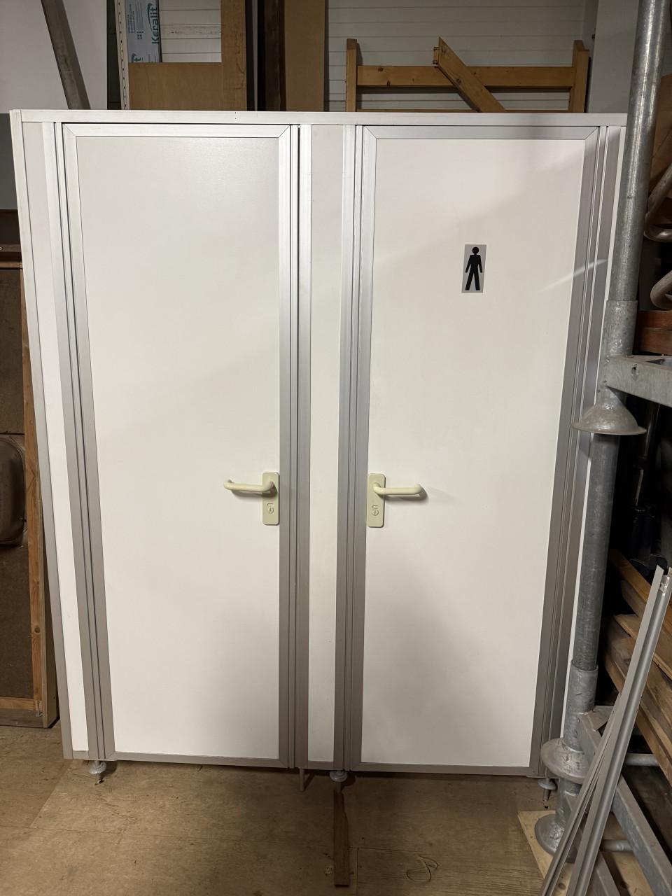 Wc blok scheidingswand met tussenwand