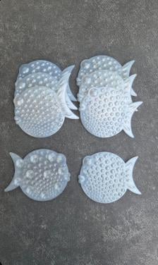 🐟🐠Antislip visvormige matjes van PVC voor badkuipen of douches.