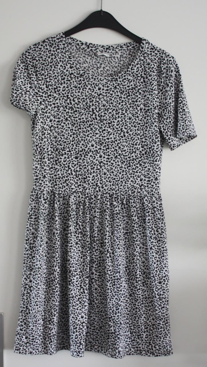 Zwart wit  print jurk maat s