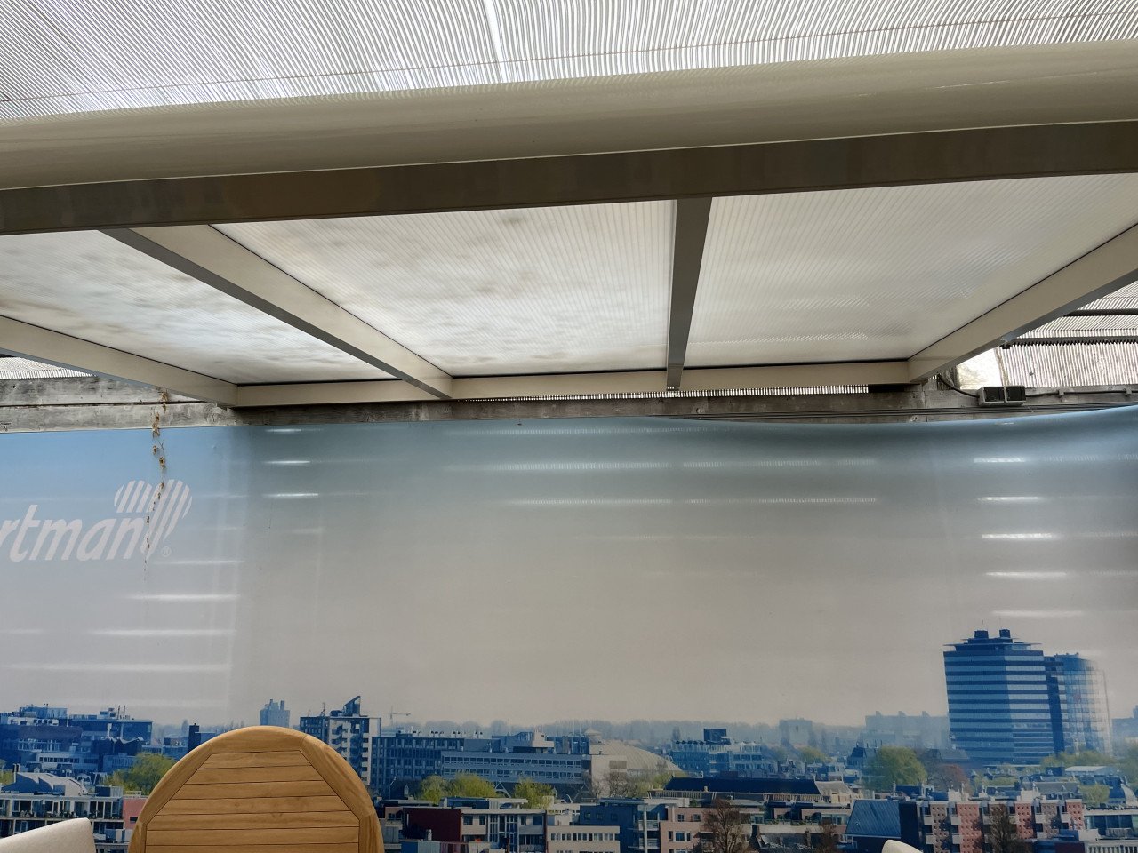 Aluminium veranda wit