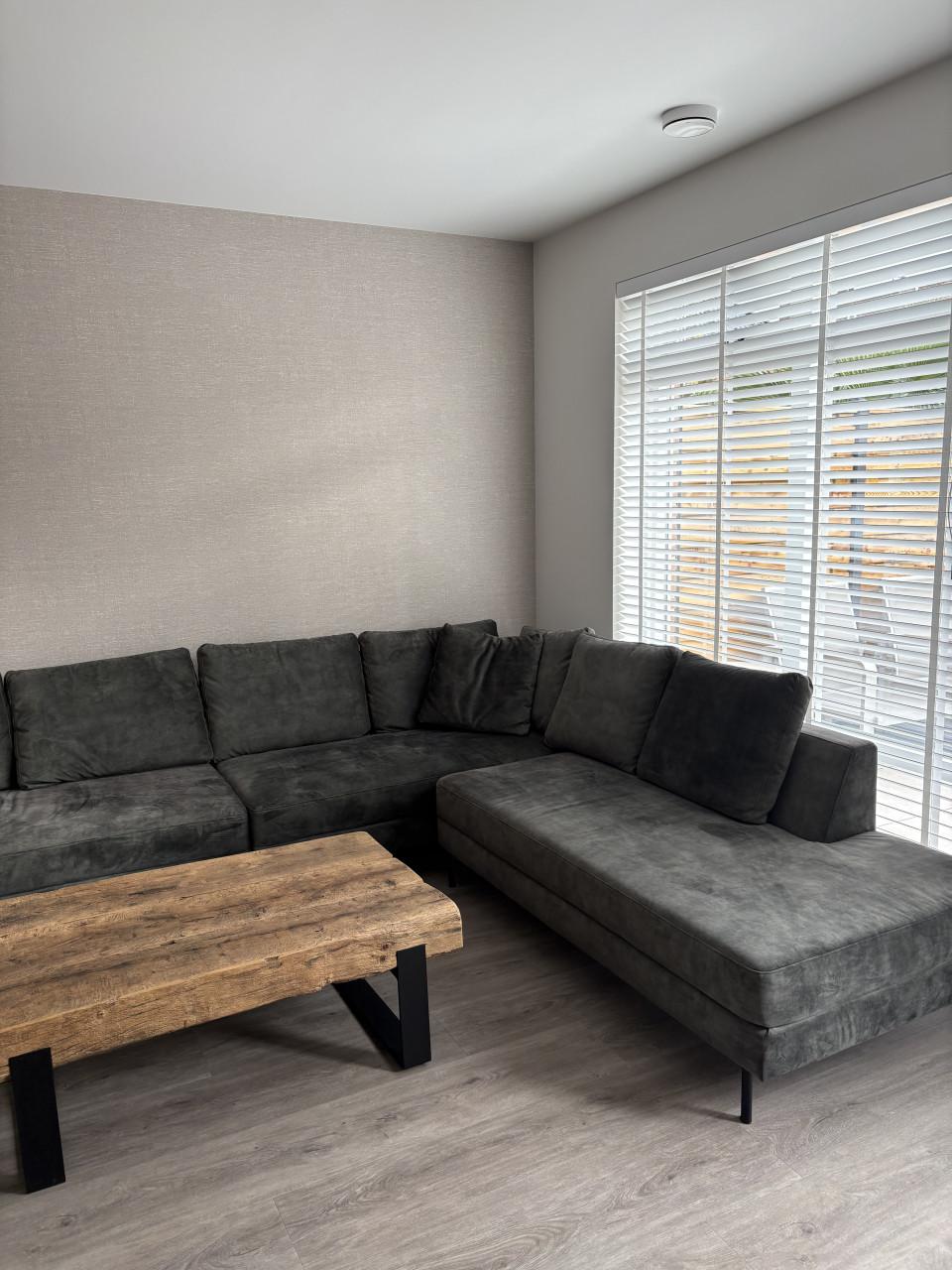 Grote groene hoekbank