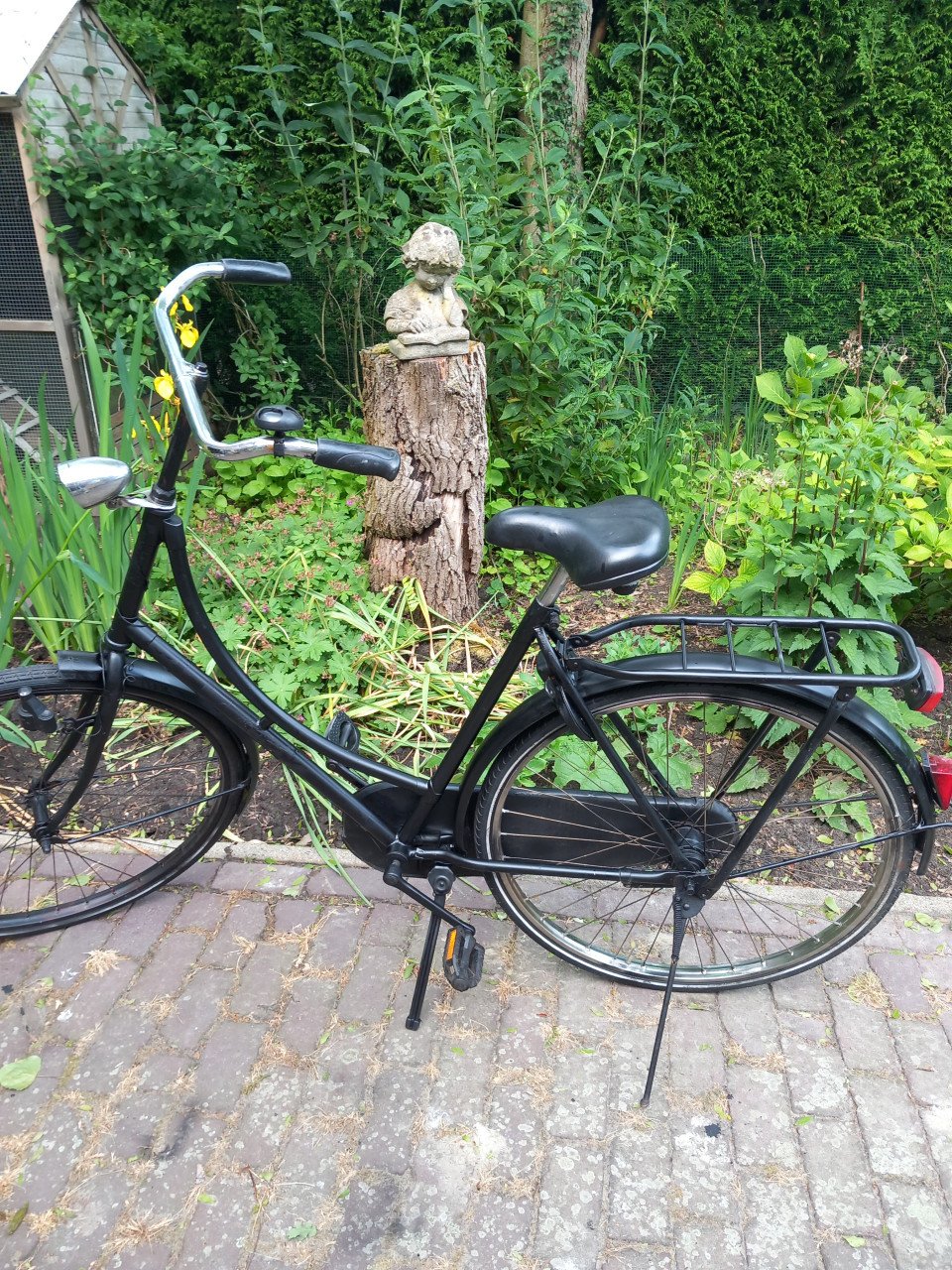 Omafiets/ halleluja, mat zwart