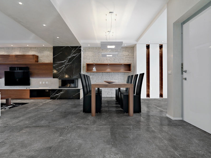 3030-69 Stèènhoeie actie: Betonlook tegels 80x80, grijs, nu per m²
