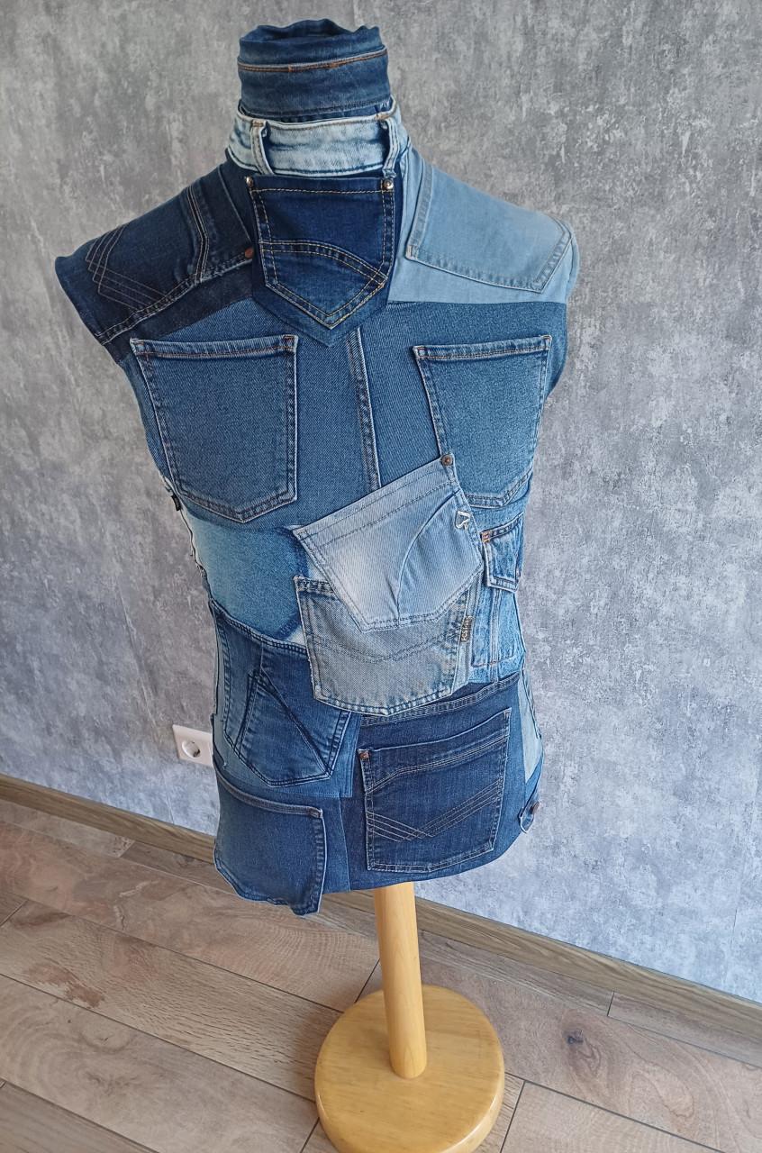 Torso in spijkerstof