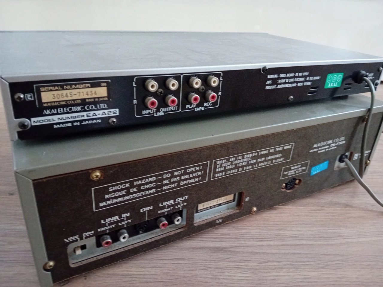Vintage akai CS-F33R cassettedeck.