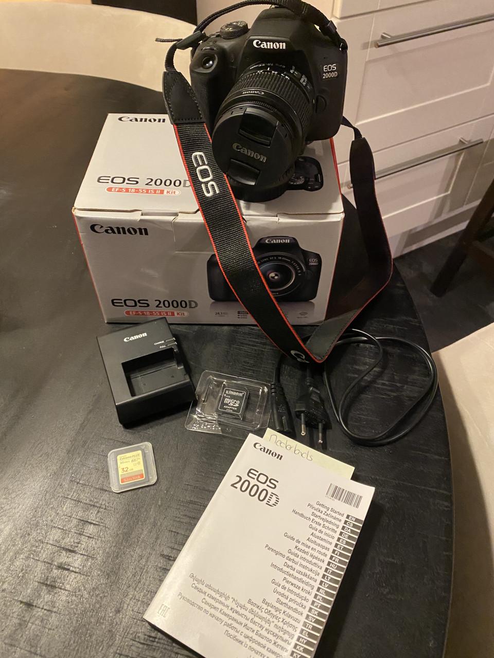 Canon 2000D spiegelreflexcamera