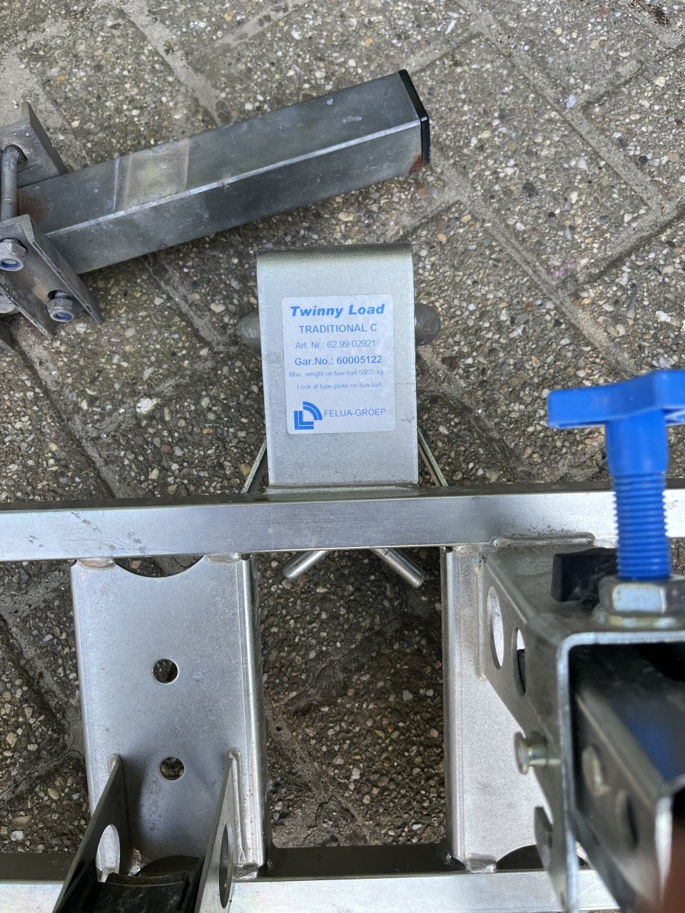 Disselhulpstuk met fietsendrager Twinny load Traditional C