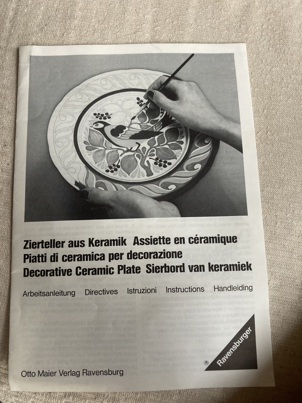 Ravensburger sierbord keramiek schilderen