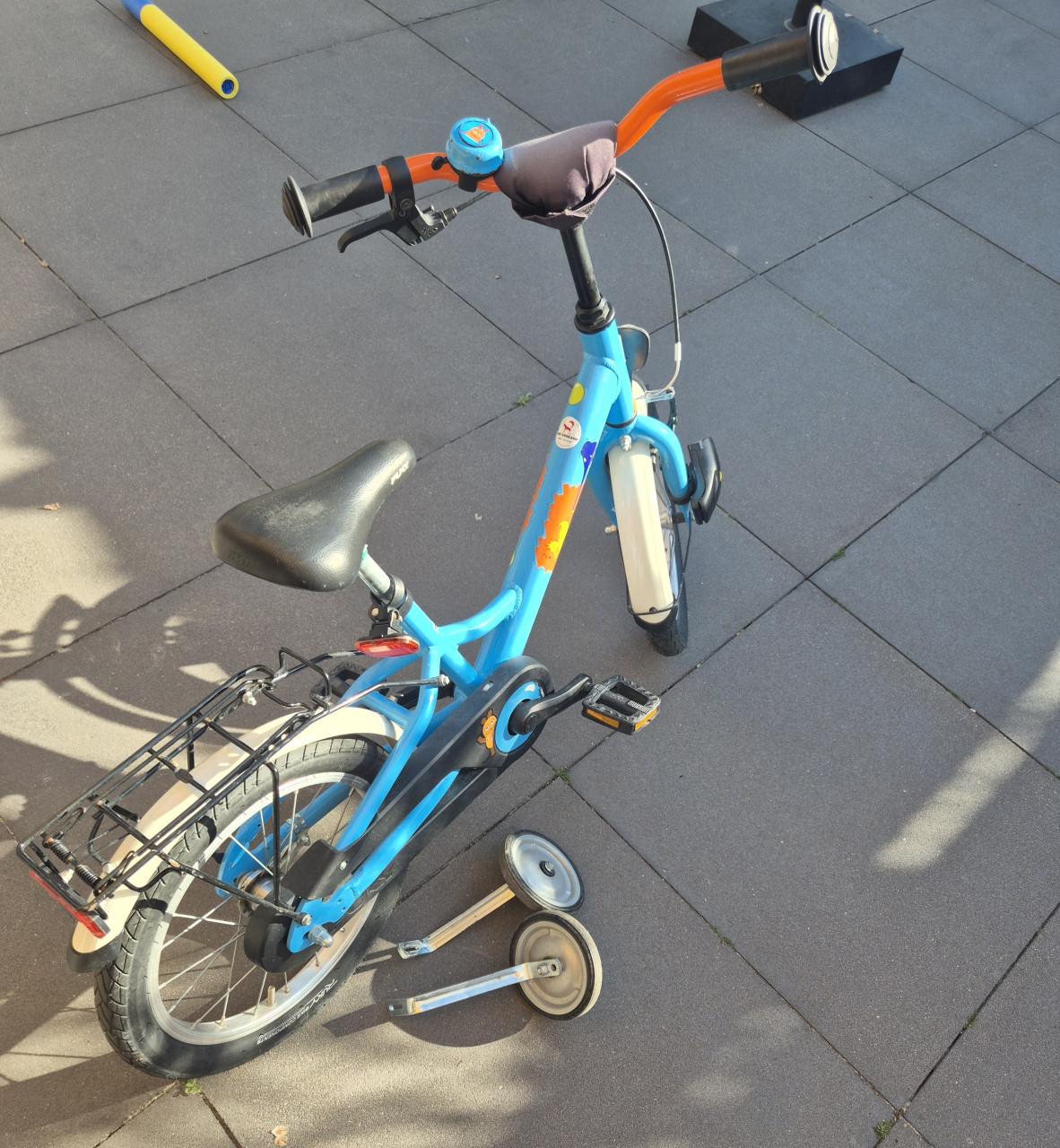 Puky 16 inch kinderfiets met zijwielen – prima staat