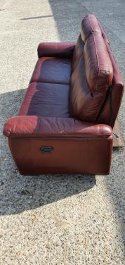 Electrische, leren bank