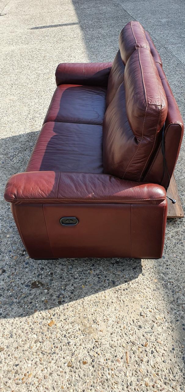 Electrische, leren bank