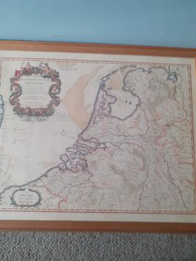 Oude kaart van Nederland