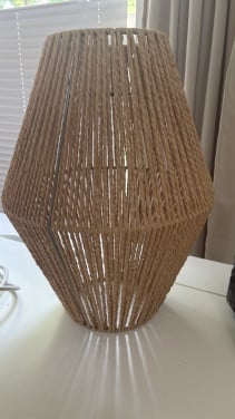 Rieten hanglamp lampenscherm
