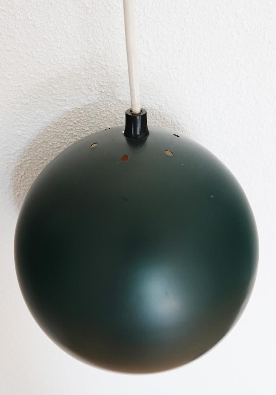 HALA vintage space age hanglamp "Dot" donkergroen
