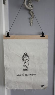 Decoratie  baby its cold outside