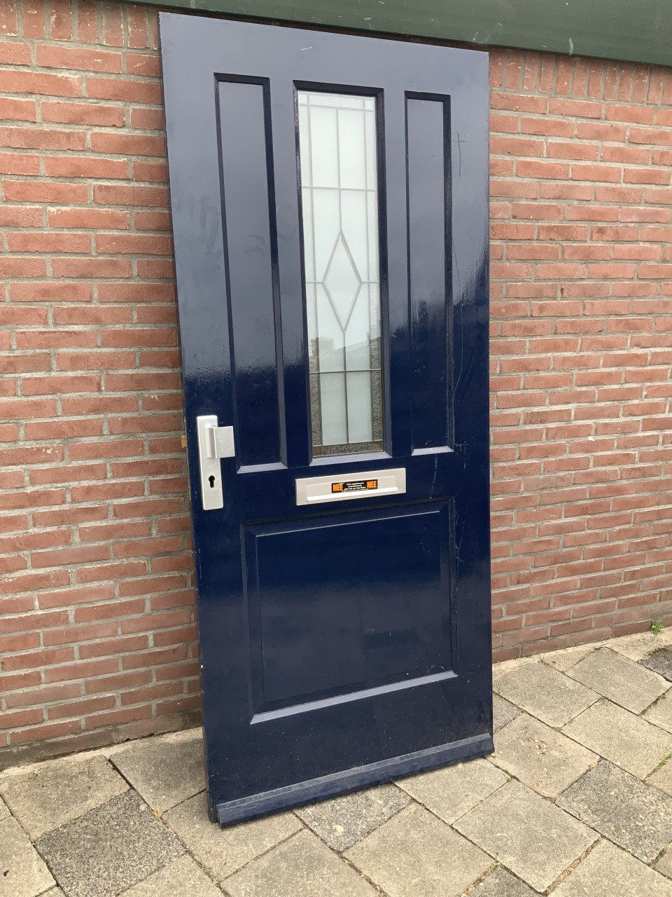 Voordeur met glas in lood