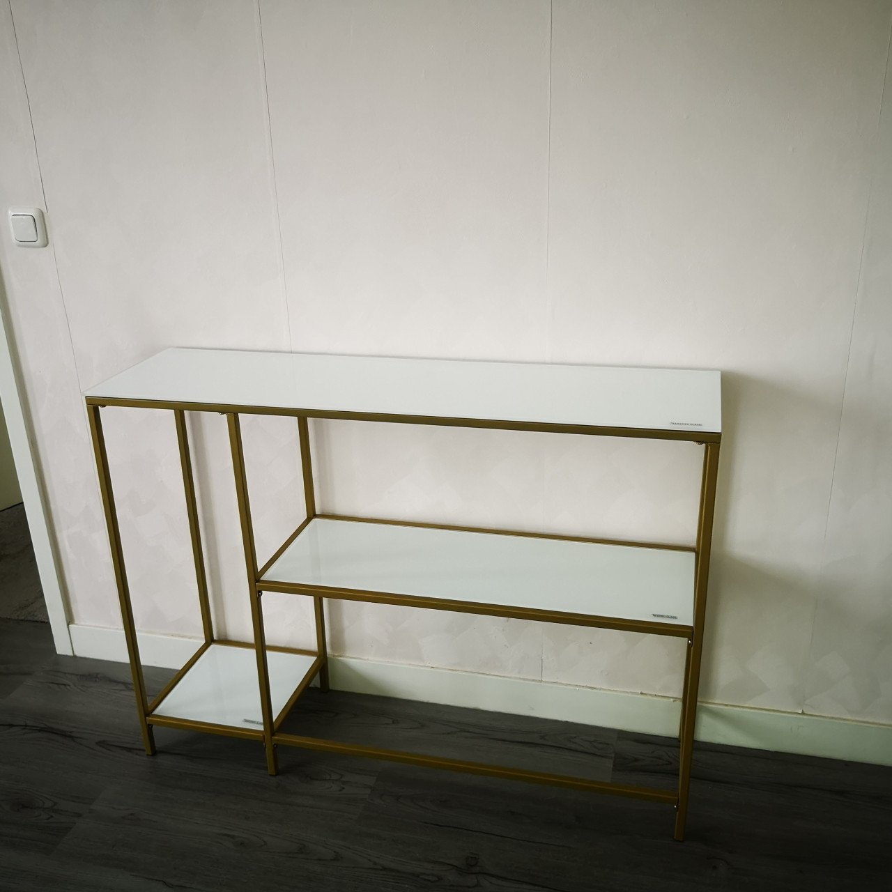 Side table wit/goudkleurig