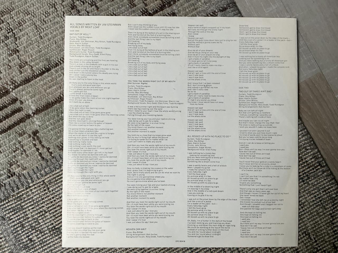 Meatloaf lp